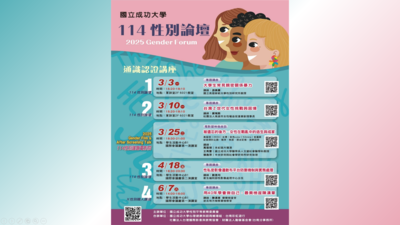【114性別論壇（一）】《大學生常見的親密關係暴力》圖片